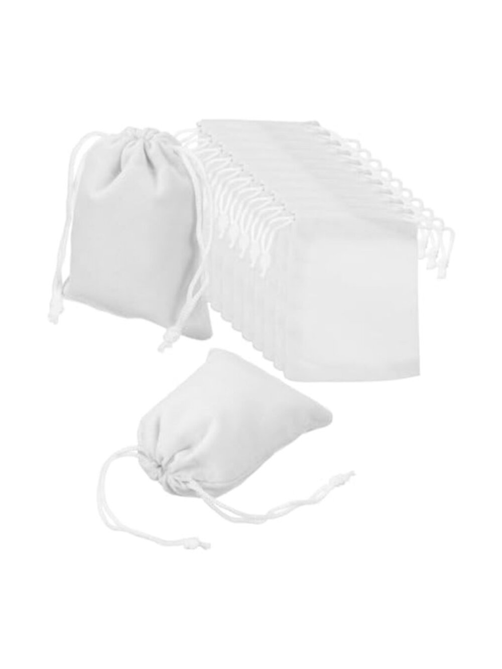 uxcell Velvet Drawstring Bags 12pcs 3.1x4 inch Jewelry Pouch for Storage